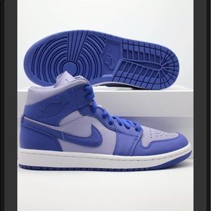 Women’s blue and white Jordans